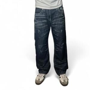 Vintage Big Star Voyager Straight Dark Wash Whisker Jeans